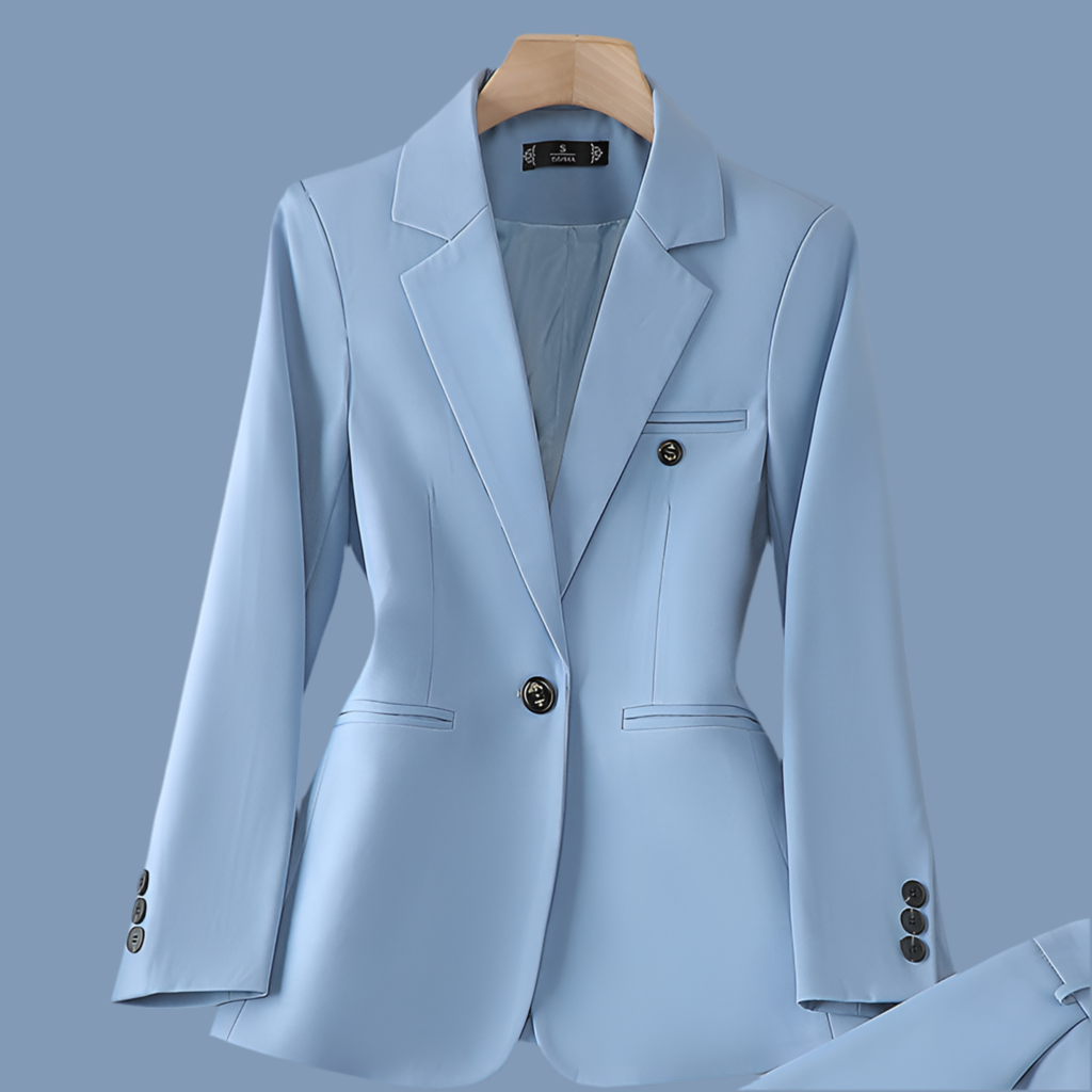 Tailleur professionnel pour femme manches longues, Parfaite pour l'automne et l'hiver