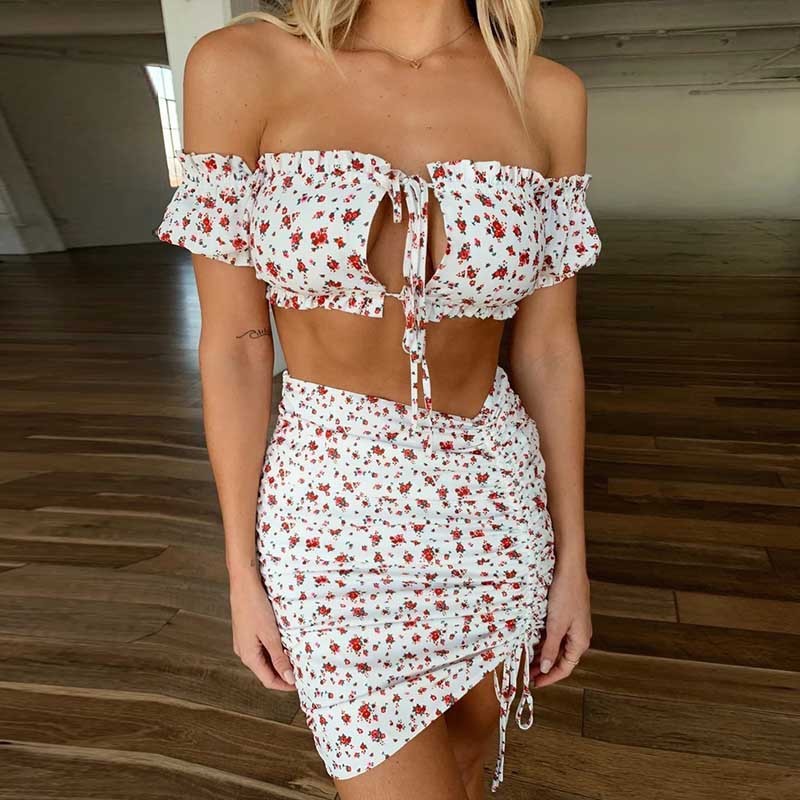 Ensemble floral pour femme