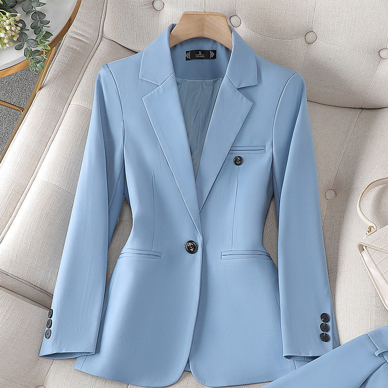 Tailleur professionnel pour femme manches longues, Parfaite pour l'automne et l'hiver