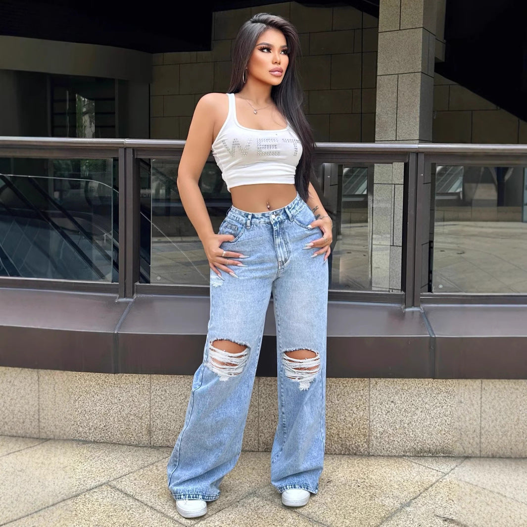 Jeans femme décontracté