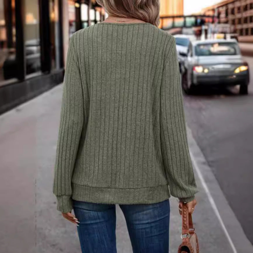Pull tricoté pour femme avec bande croisée